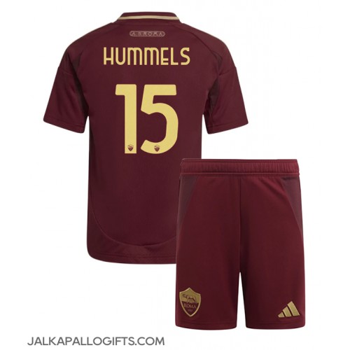 AS Roma Mats Hummels #15 Koti Peliasu Lasten 2024-25 Lyhythihainen (+ Lyhyet housut)